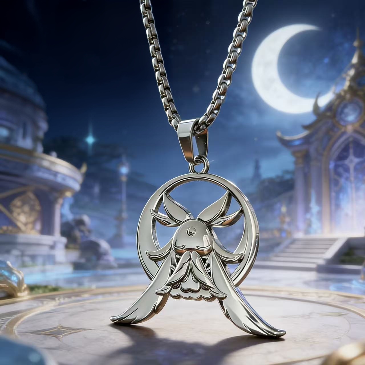 Anime Pendant Necklace - Spiel Genshin Impact Columbina Kuuhenki Anhänger