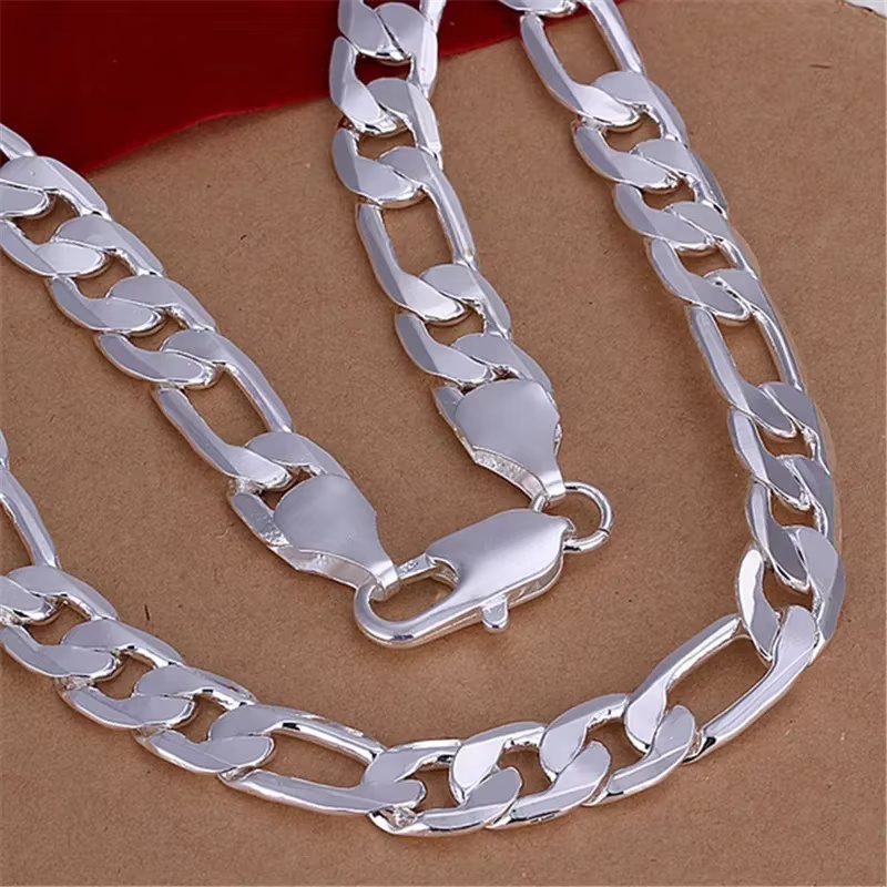 925 Sterling Silber Halskette  – Cuban Link Chain 12Mm Bewertung und Preis