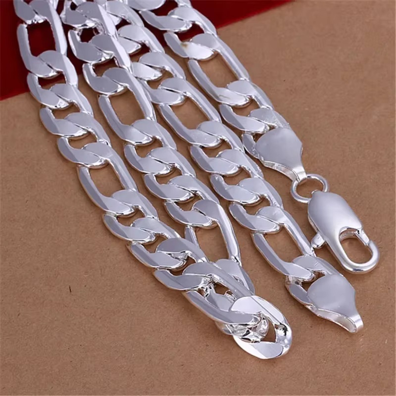 925 Sterling Silber Halskette  – Cuban Link Chain 12Mm Bewertung und Preis