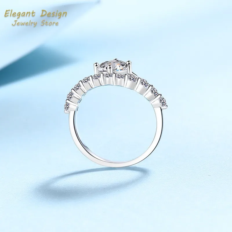 Crown of Love Platin Pt950 Ehe – Moissanite Engagement Ring 1 Carat Bewertung und Preis