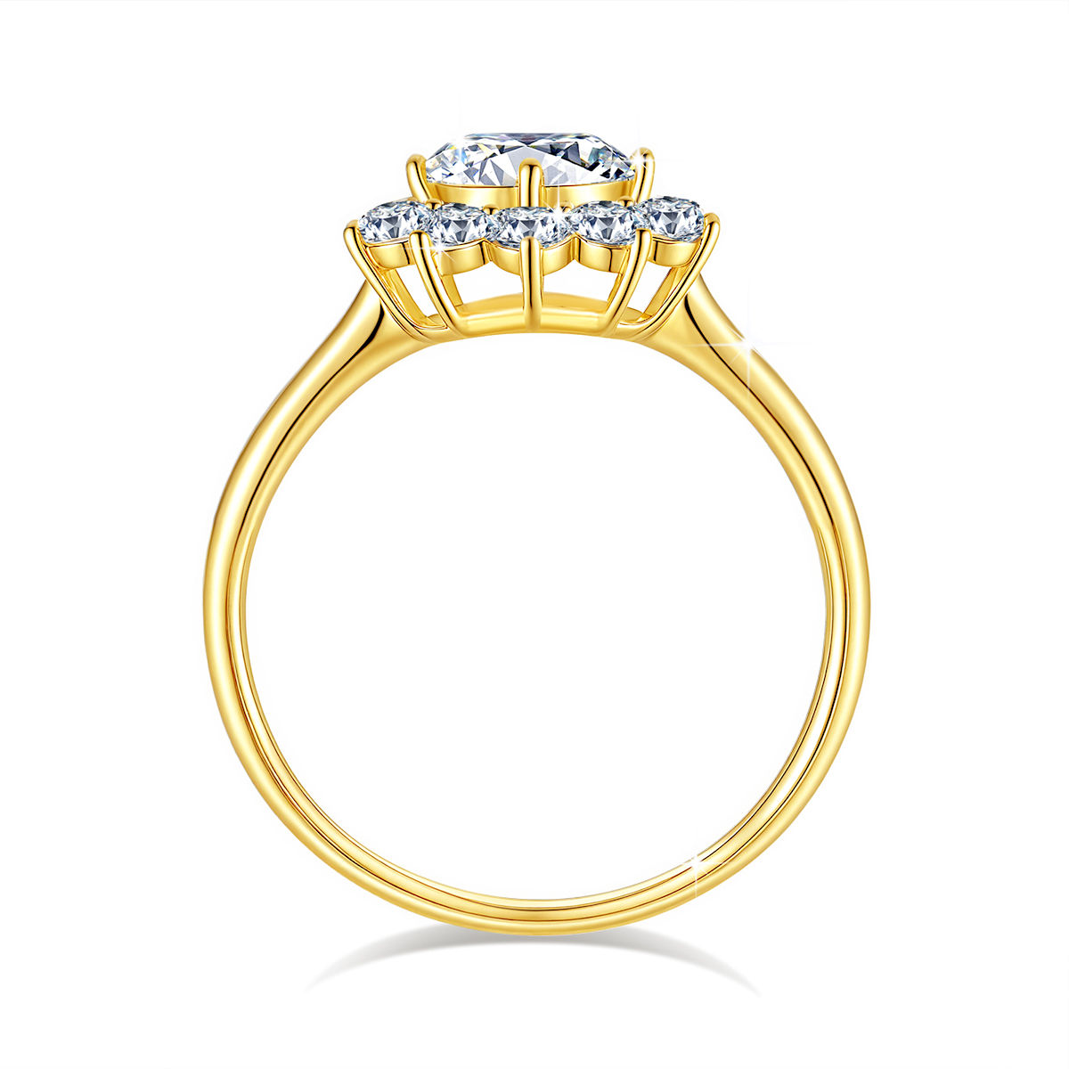 1 Karat Luxus-Blumen-Ehering 1 – Moissanite Engagement Ring 1 Carat Bewertung und Preis