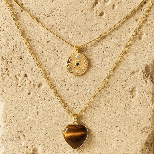 Mehrschichtige Halsketten mit  – Layered Pendant Necklace Aesthetic Bewertung und Preis