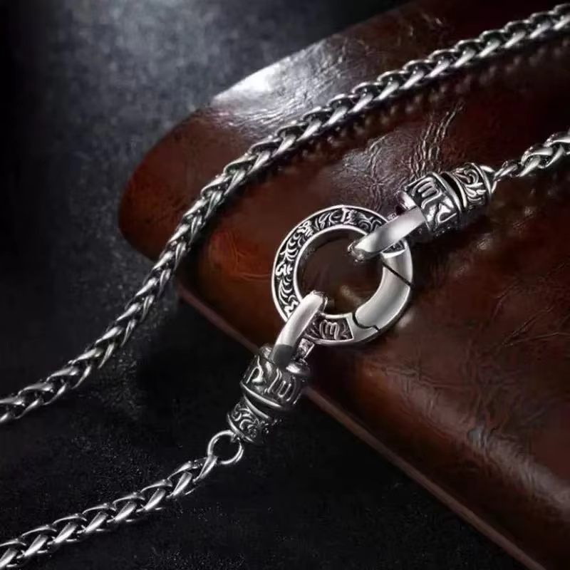 Neue 925 Sterling Silber Halsk – 925 Sterling Silver Chain Necklace Men Bewertung und Preis